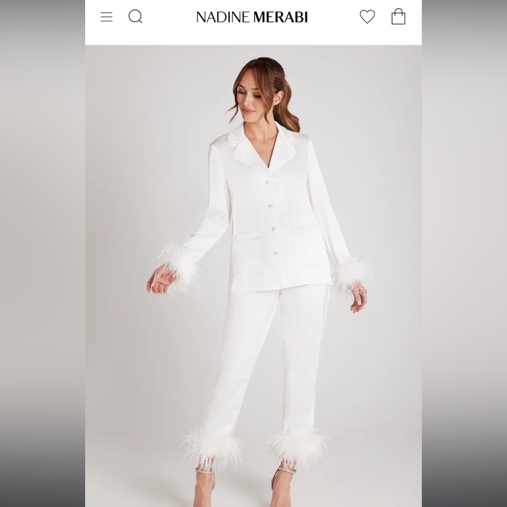 Nadine Merabi Darcie White Pajamas